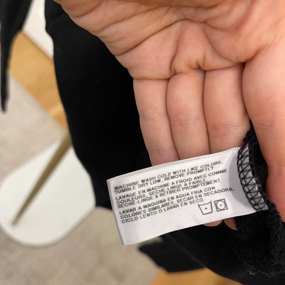 AG Adriano Goldschmied Walker Puff Sleeve Black Sweatshirt Sweater, Size… - Picture 10 of 10